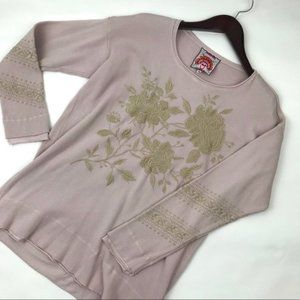 Johnny Was MAGDALE long sleeve thermal top